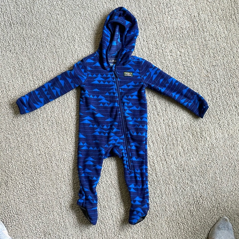 LL Bean micro fleece one piece.